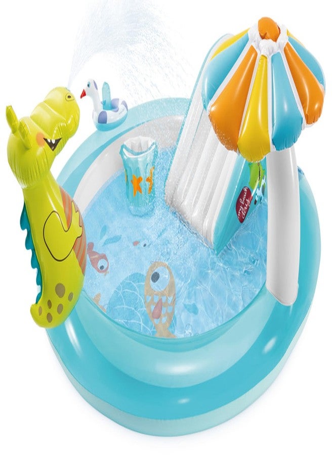 VWretails Family playcenter for Kids to Fun and Enjoyment in Backyard, Having Inflatable Toys and Games with Multiple Designs (Gator playcenter) - Image 1